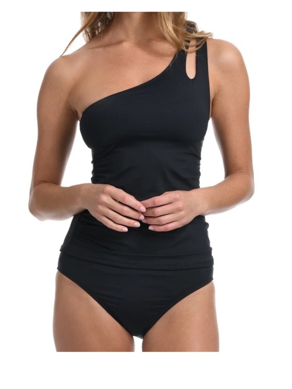 La Blanca Black Tankini Top
Size 4 Nwot $93
